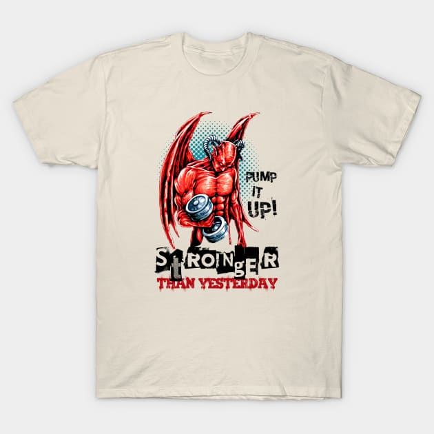 fitness evil T-Shirt by jisterart